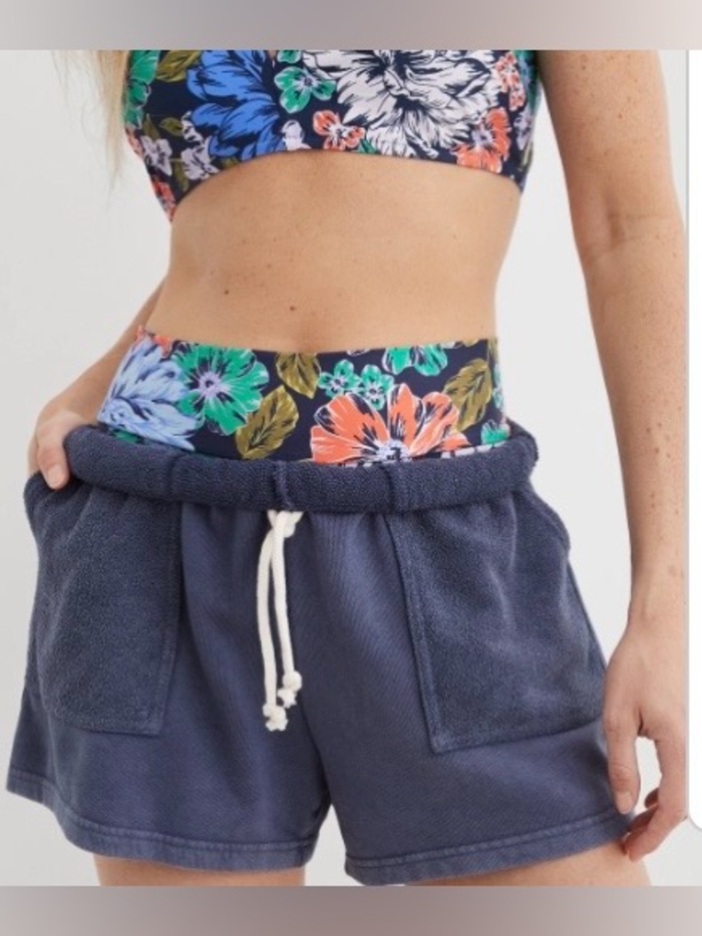 Aerie On-a-Roll Fleece High Waisted Short